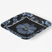 Eleganter, roter Damast Weihnachtsstanzkreuz Telle Pappteller (Gewinkelt)