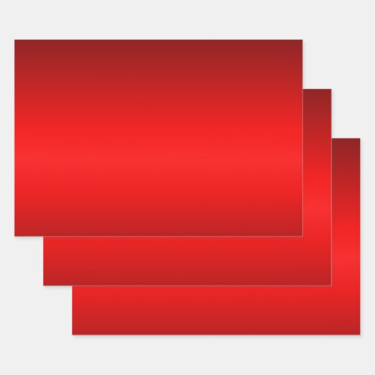 Eleganter roter Farbton bis Schwarz Geschenkpapier Set (Set)