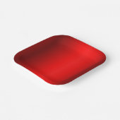 Eleganter roter Farbton bis Schwarz Pappteller (Gewinkelt)
