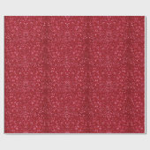 Eleganter Roter Glamour Glitzer Geschenkpapier (Flach)