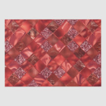 Eleganter Roter Glitzer Diamond Lattice Muster