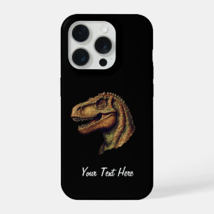 Eleganter roter grüner Dinosaurier T-Rex Tyrannosa iPhone 15 Pro Hülle