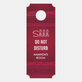 Eleganter roter Hintergrund nicht gestylt Türanhänger