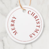 Eleganter Roter Kardinal Weihnachtsgeschenk-Tag Geschenkanhänger (Rückseite)