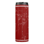 Eleganter Roter Marmor 20 Jahre Arbeit Jubiläum Thermosbecher (Rückseite)