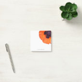 Eleganter Roter Oranger Mohn Personalized Post-it Klebezettel (Büro)