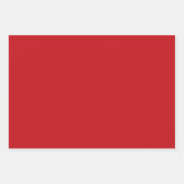 Eleganter roter schlichter, moderner minimalistisc geschenkpapier set (Vorderseite)