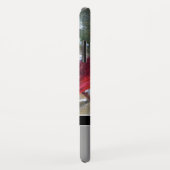 Eleganter roter schwarzer Monogramm-Name des Case-Mate iPhone Hülle (Hinten/Rechts)