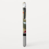 Eleganter roter schwarzer Monogramm-Name des Case-Mate iPhone Hülle (Hinten/Links)