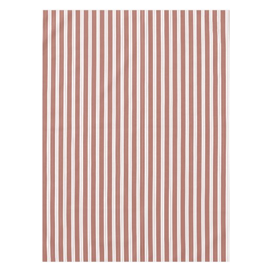 Eleganter roter Streifen Tischdecke (Vorderseite)