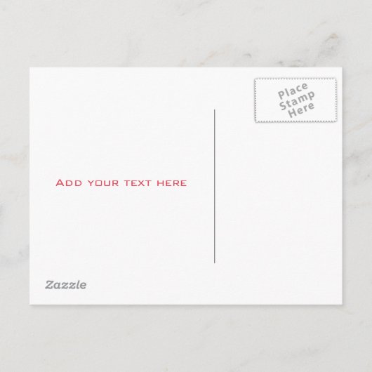 Eleganter Roter Swirl Save the Date Postkarte (Rückseite)