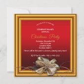 Eleganter, roter Weihnachtsrahmen mit Fett (Vorderseite)