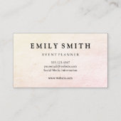 Eleganter Roter Weinstock mit Weinglas Visitenkarte (Rückseite)