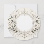Eleganter Round Frame Einladung (Vorderseite)