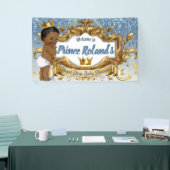 Eleganter Royal African Prince Blue Glitzer Tropfe Banner (Messeveranstaltung)