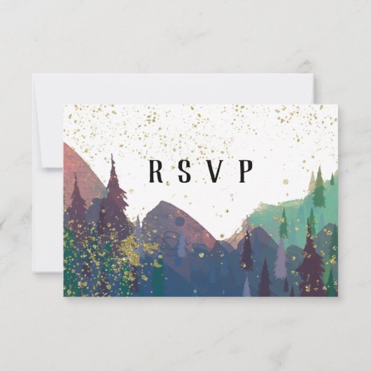 Eleganter RSVP (Rückseite)
