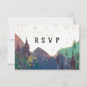 Eleganter RSVP Karte (Rückseite)
