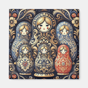 Eleganter russischer Puppenmagnet Magnet