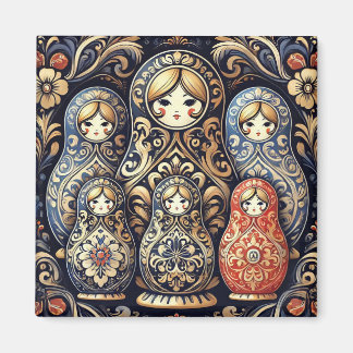 Eleganter russischer Puppenmagnet Magnet