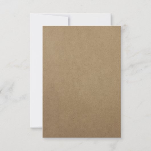 Eleganter Rustic Burlap String Bow Wedding RSVP Karte (Rückseite)