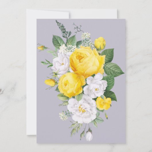 Eleganter rustikaler Abschluss Einladung (Rückseite)