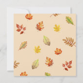 Eleganter Rustikaler Erntedank Freundliches Abende Einladung (Rückseite)