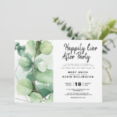 Eleganter rustikaler Eukalyptus glücklich immer na Einladung (Stehend Vorderseite)