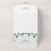 Eleganter rustikaler Eukalyptus Verlasse Grüne Hoc All In One Einladung (Außenbereich)