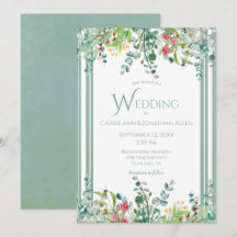 Eleganter rustikaler Eukalyptus Watercolor Wedding