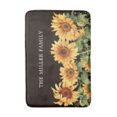 Eleganter rustikaler Gelbblütengarten Badematte (Vorderseite Vertikal)