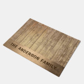 Eleganter rustikaler Goldprint Fußmatte (Schrägansicht)