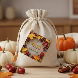 Eleganter Rustikaler Herbstkranz Erntedank Urlaub Geschenkanhänger