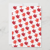 Eleganter Rustikaler Herbstlaub Herbst 40. Geburts Einladung (Rückseite)