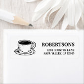 Eleganter rustikaler Kaffee Cup Liebhaber Rücksend (Insitu)