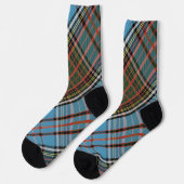 Eleganter rustikaler Karo Anderson Tartan Socken (Linkes Detail)
