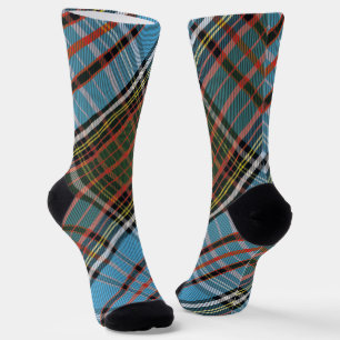 Eleganter rustikaler Karo Anderson Tartan Socken