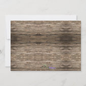 Eleganter rustikaler Lavendel Wedding speichern Si Einladung (Rückseite)