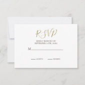 Eleganter Rustikaler Palm Tree Chic Wedding RSVP Karte (Vorderseite)