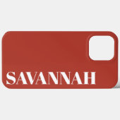 Eleganter rustikaler personalisierter Name Case-Mate iPhone Hülle (Rückseite (Horizontal))