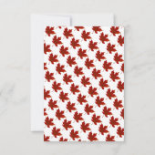 Eleganter rustikaler Pumpkin Herbst verlässt Hochz RSVP Karte (Rückseite)