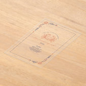 Eleganter Rustikaler Red & Blue Beach Wedding Crab Acryleinladungen (Ablage )