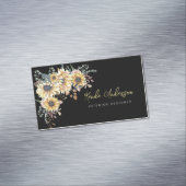 Eleganter rustikaler Sonnenblumen Eukalyptus Magnetische Visitenkarte (Beispiel)