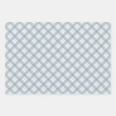 Eleganter Rustikaler Staubblauer Weihnachten Geschenkpapier Set (Vorderseite 3)