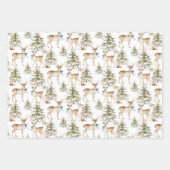 Eleganter Rustikaler Staubblauer Weihnachten Geschenkpapier Set (Vorderseite)