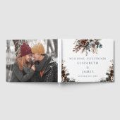 Eleganter Rustikaler Wald Pinecones Hochzeit Gästebuch (Voll)