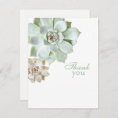 Eleganter saftiger Abschluss-freier Raum danken Dankeskarte (Vorne/Hinten)