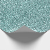 Eleganter Sage Green Funkelnd Glitzer Look Geschenkpapier (Ecke)