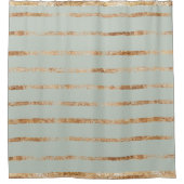 Eleganter Sage Green Gold Duschvorhang (Vorderseite)
