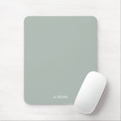 Eleganter Sage Green Personalisiert Name - Mousepad (Mit Mouse)