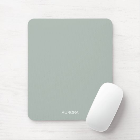 Eleganter Sage Green Personalisiert Name - Mousepad (Mit Mouse)